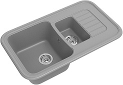 Ewigstein Мойка кухонная Antik 60KF серый металлик – фотография-1